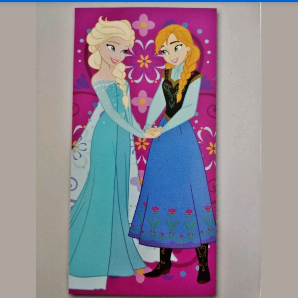 Disney Store Frozen Elsa  Anna Beach Towel